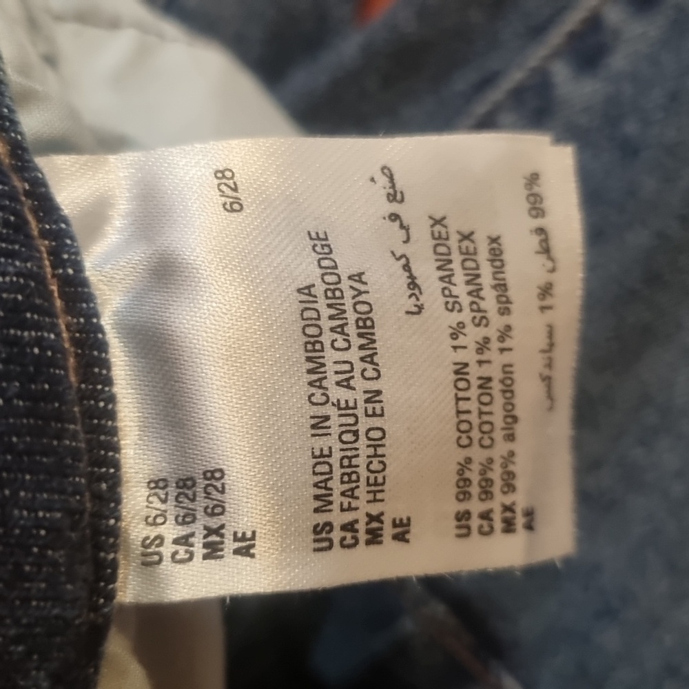I.N.C. International Concepts Belted Flared-Leg Jeans Blue Size 6/28 - Picture 13 of 13
